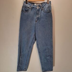 Societe Anonyme creation high rise tapered leg light washed jeans- XS